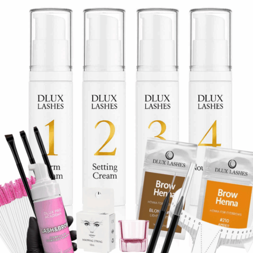 DLUX LASHES Brow  Henna Lamination készlet –